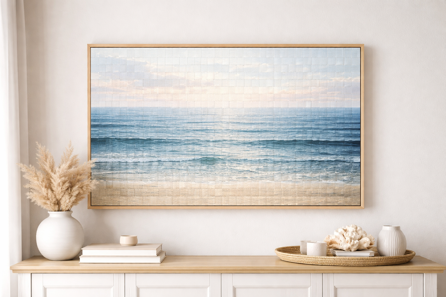 Endless Horizon – Hand-Woven Ocean Art