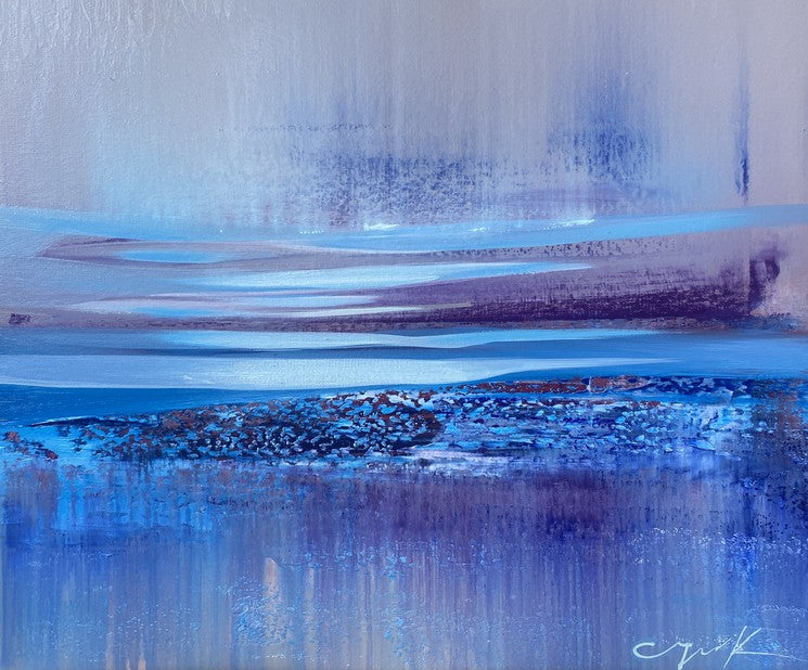 Endless Horizon – Hand-Woven Ocean Art