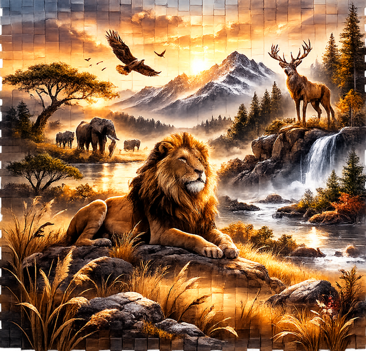Untamed Beauty – Hand-Woven Wildlife Art