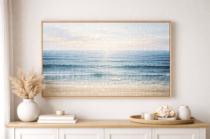 Endless Horizon – Hand-Woven Ocean Art