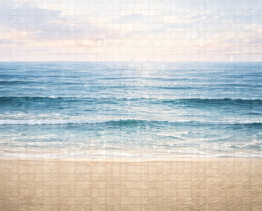 Endless Horizon – Hand-Woven Ocean Art