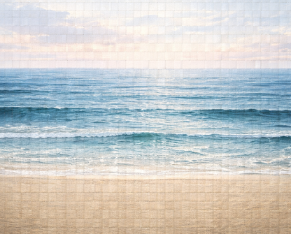 Endless Horizon – Hand-Woven Ocean Art